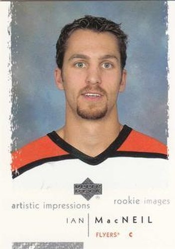 #102 Ian MacNeil - Philadelphia Flyers - 2002-03 UD Artistic Impressions Hockey