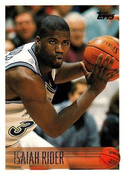 #102 Isaiah Rider - Minnesota Timberwolves - 1996-97 Topps Basketball
