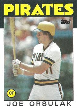 #102 Joe Orsulak - Pittsburgh Pirates - 1986 Topps Baseball