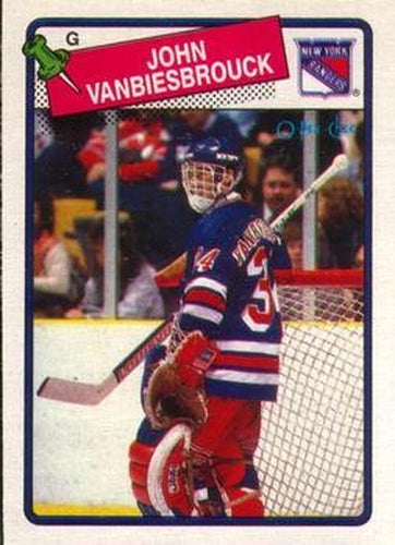 #102 John Vanbiesbrouck - New York Rangers - 1988-89 O-Pee-Chee Hockey