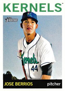 #102 Jose Berrios - Cedar Rapids Kernels - 2013 Topps Heritage Minor League Baseball