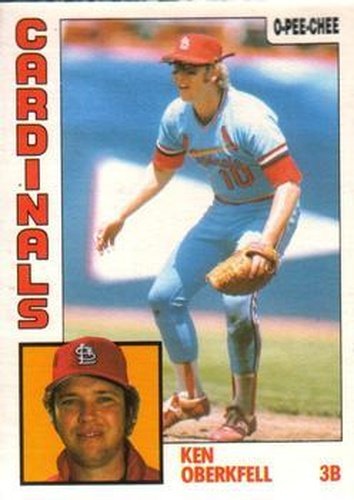 #102 Ken Oberkfell - St. Louis Cardinals - 1984 O-Pee-Chee Baseball