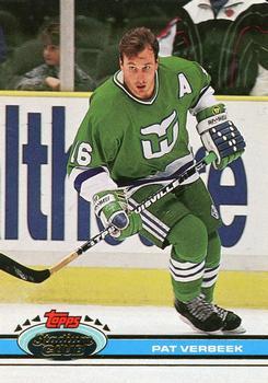 #102 Pat Verbeek - Hartford Whalers - 1991-92 Stadium Club Hockey