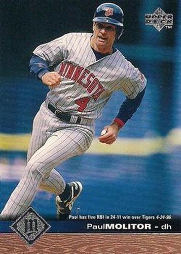 #102 Paul Molitor - Minnesota Twins - 1997 Upper Deck Baseball