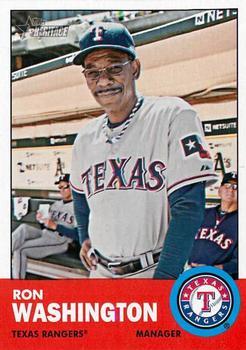 #102 Ron Washington - Texas Rangers - 2012 Topps Heritage Baseball