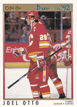 #102 Joel Otto - Calgary Flames - 1991-92 O-Pee-Chee Premier Hockey