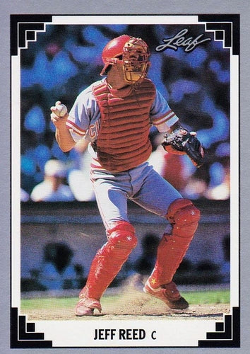 #102 Jeff Reed - Cincinnati Reds - 1991 Leaf Baseball