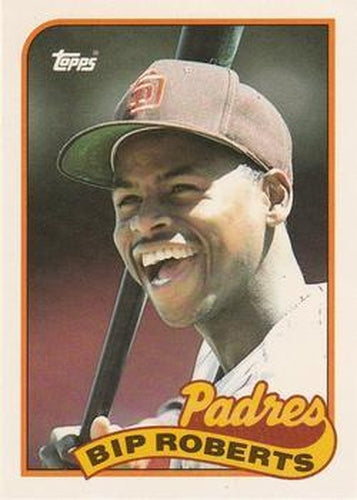#103T Bip Roberts - San Diego Padres - 1989 Topps Traded Baseball
