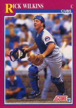 #103T Rick Wilkins - Chicago Cubs - 1991 Score Rookie & Traded Baseball