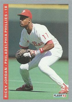 #103 Ricky Jordan - Philadelphia Phillies - 1993 Fleer Baseball
