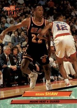 #103 Brian Shaw - Miami Heat - 1992-93 Ultra Basketball