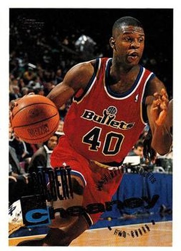 #103 Calbert Cheaney - Washington Bullets - 1995-96 Topps Basketball