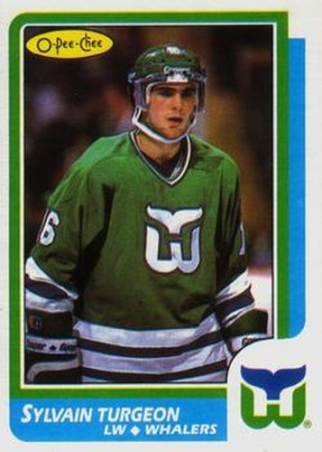 #103 Sylvain Turgeon - Hartford Whalers - 1986-87 O-Pee-Chee Hockey