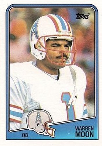 #103 Warren Moon - Houston Oilers - 1988 Topps Football