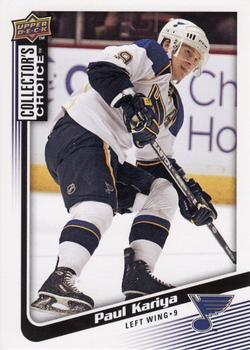 #103 Paul Kariya - St. Louis Blues - 2009-10 Collector's Choice Hockey