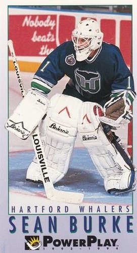 #103 Sean Burke - Hartford Whalers - 1993-94 Fleer PowerPlay Hockey