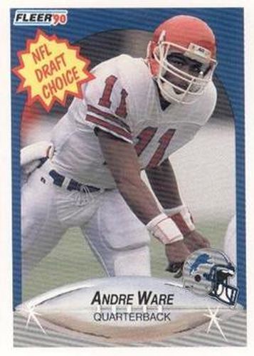 #103 Andre Ware - Detroit Lions - 1990 Fleer Football