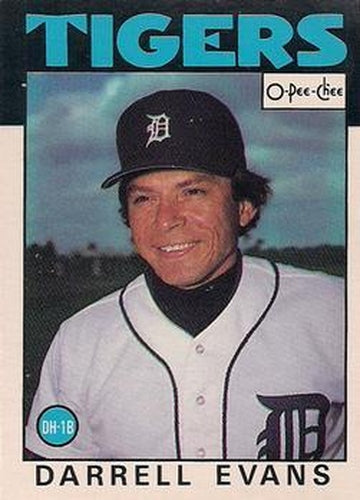 #103 Darrell Evans - Detroit Tigers - 1986 O-Pee-Chee Baseball