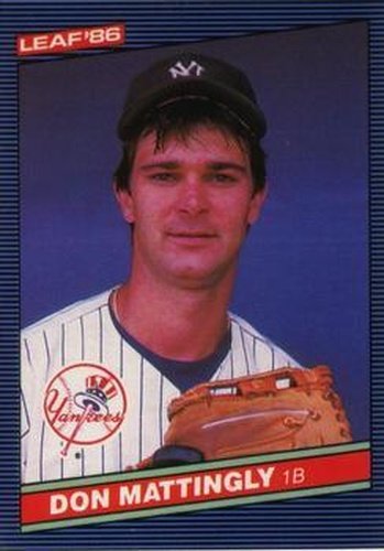 #103 Don Mattingly - New York Yankees - 1986 Leaf Baseball