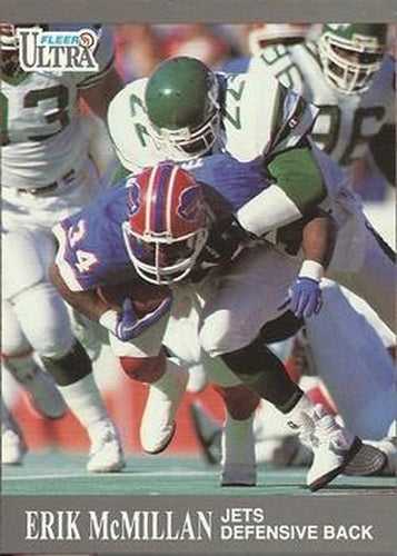 #103 Erik McMillan - New York Jets - 1991 Ultra Football