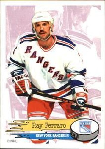 #103 Ray Ferraro - New York Rangers - 1995-96 Panini Hockey Stickers