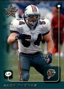 #103 Zach Thomas - Miami Dolphins - 1999 Leaf Rookies & Stars Football