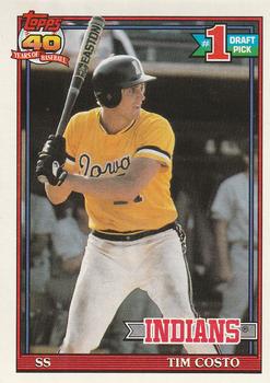 #103 Tim Costo - Cleveland Indians - 1991 O-Pee-Chee Baseball