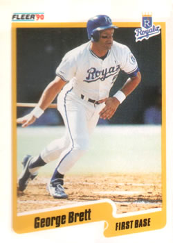 #103 George Brett - Kansas City Royals - 1990 Fleer USA Baseball