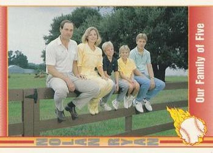#103 Our Family of Five - Texas Rangers - 1991 Pacific Nolan Ryan Texas  Express I Baseball