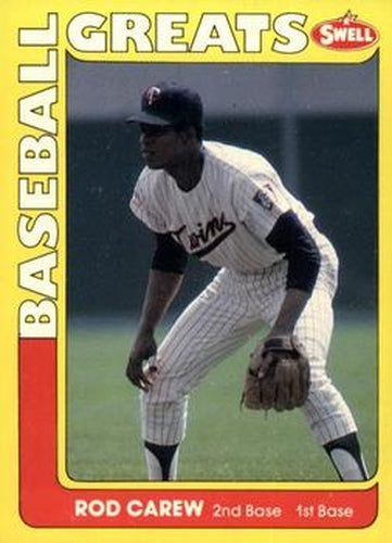 #103 Rod Carew - Minnesota Twins - 1991 Swell Baseball Greats