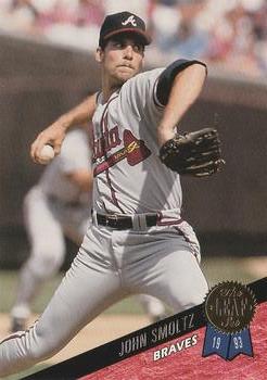 #104 John Smoltz - Atlanta Braves - 1993 Leaf Baseball