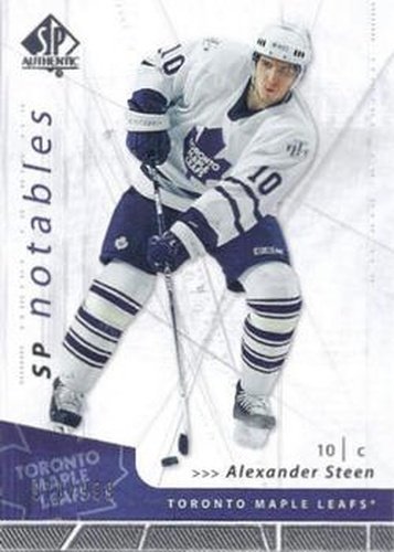 #104 Alexander Steen - Toronto Maple Leafs - 2006-07 SP Authentic Hockey