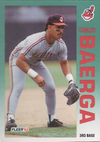 #104 Carlos Baerga - Cleveland Indians - 1992 Fleer Baseball
