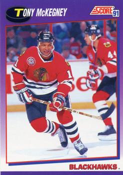 #104 Tony McKegney - Chicago Blackhawks - 1991-92 Score American Hockey
