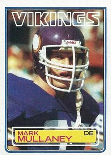 #104 Mark Mullaney - Minnesota Vikings - 1983 Topps Football