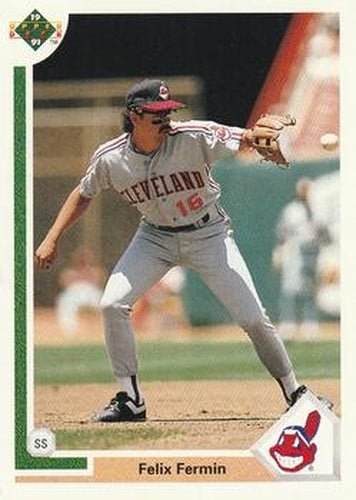 #104 Felix Fermin - Cleveland Indians - 1991 Upper Deck Baseball