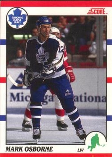 #104 Mark Osborne - Toronto Maple Leafs - 1990-91 Score Canadian Hockey