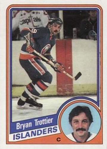 #104 Bryan Trottier - New York Islanders - 1984-85 Topps Hockey