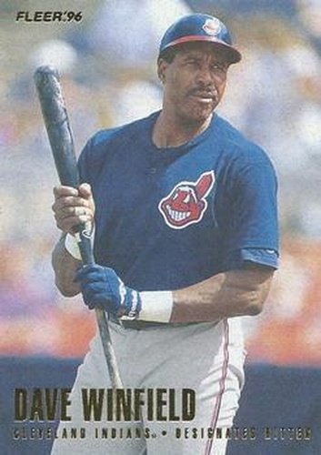 #104 Dave Winfield - Cleveland Indians - 1996 Fleer Baseball