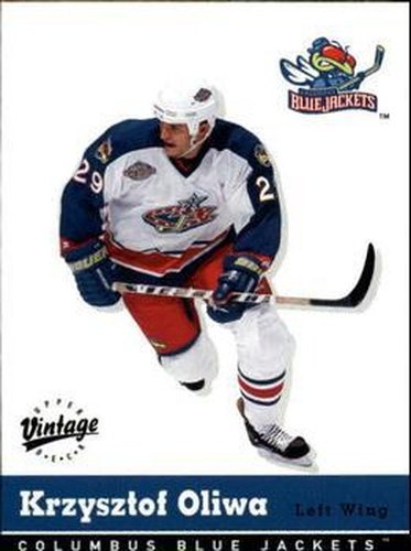 #104 Krzysztof Oliwa - Columbus Blue Jackets - 2000-01 Upper Deck Vintage Hockey