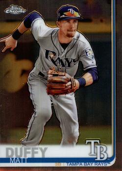 #104 Matt Duffy - Tampa Bay Rays - 2019 Topps Chrome Baseball
