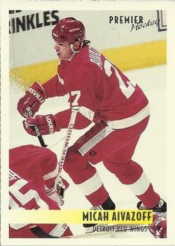 #104 Micah Aivazoff - Detroit Red Wings - 1994-95 Topps Premier Hockey