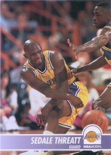 #104 Sedale Threatt - Los Angeles Lakers - 1994-95 Hoops Basketball