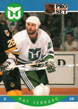 #104 Ray Ferraro - Hartford Whalers - 1990-91 Pro Set Hockey