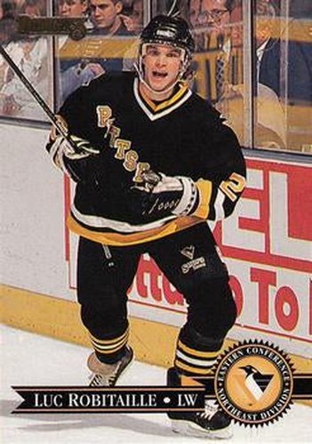 #104 Luc Robitaille - Pittsburgh Penguins - 1995-96 Donruss Hockey