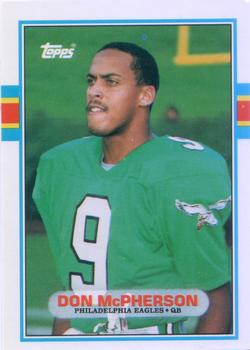 #104T Don McPherson - Philadelphia Eagles - 1989 Topps Traded Football