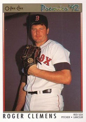 #105 Roger Clemens - Boston Red Sox - 1992 O-Pee-Chee Premier Baseball