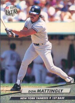 #105 Don Mattingly - New York Yankees - 1992 Ultra Baseball