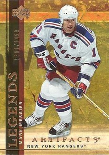 #105 Mark Messier - New York Rangers - 2007-08 Upper Deck Artifacts Hockey