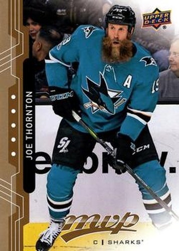#105 Joe Thornton - San Jose Sharks - 2018-19 Upper Deck MVP Hockey
